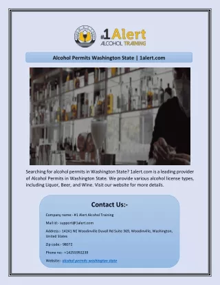 alcohol permits washington state 1alert com