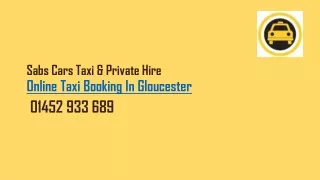 Online Taxi Booking In Gloucester