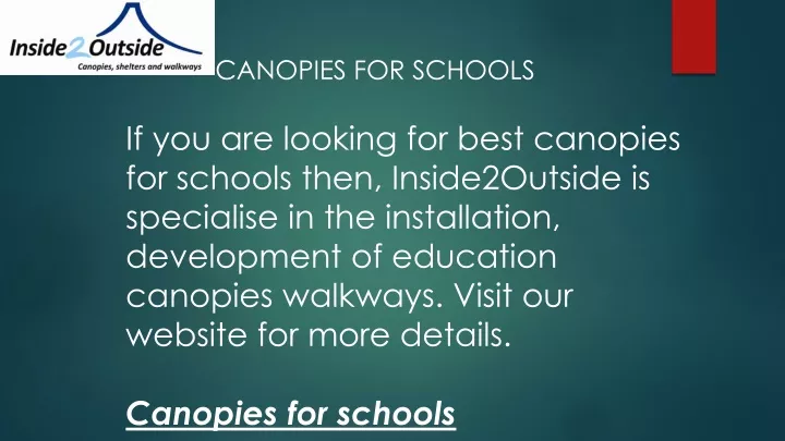 canopies for schools