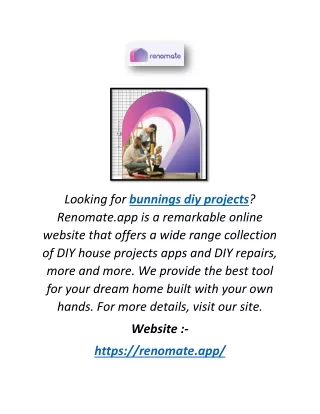 Bunnings Diy Projects | Renomate.app