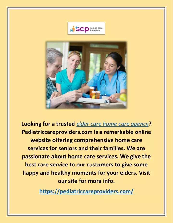looking for a trusted elder care home care agency