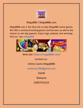 mega888 mega888k com