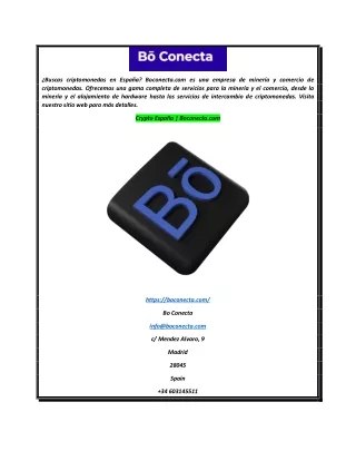 Crypto España  Boconecta.com