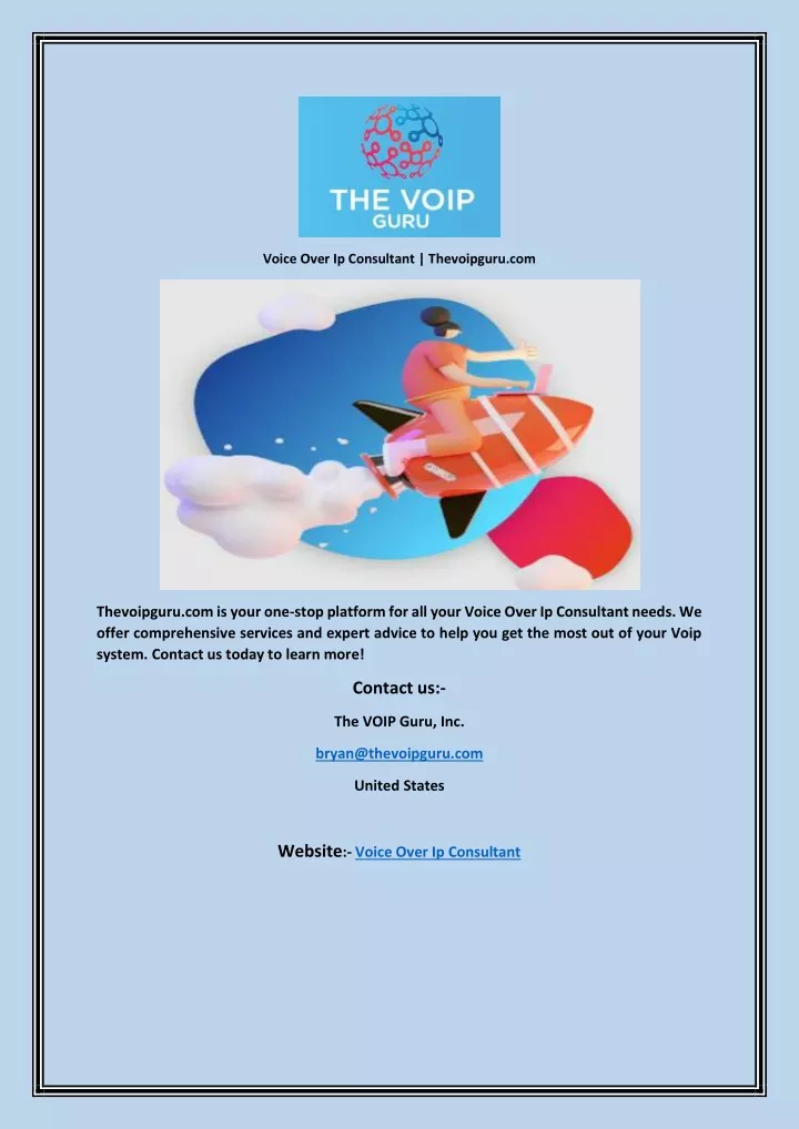 voice over ip consultant thevoipguru com