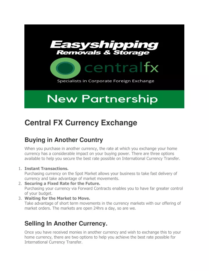 central fx currency exchange