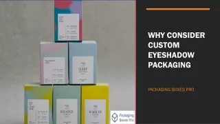 why consider custom eyeshadow packaging