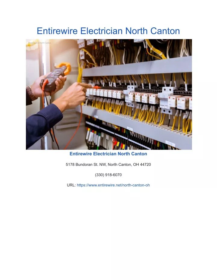 entirewire electrician north canton