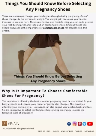 Things You Should Know Before Selecting Any Pregnancy Shoes