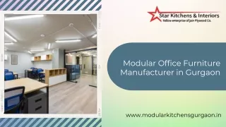 Modular Office Furniture Manufacturer in Gurgaon