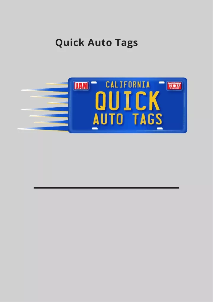 quick auto tags