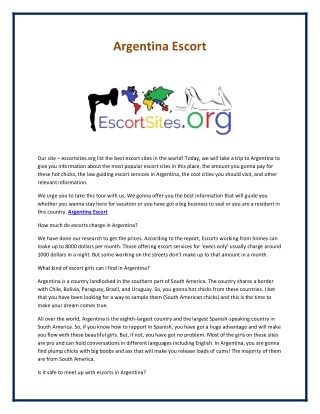 argentina escort