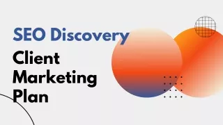 SEO Discovery Marketing Plan