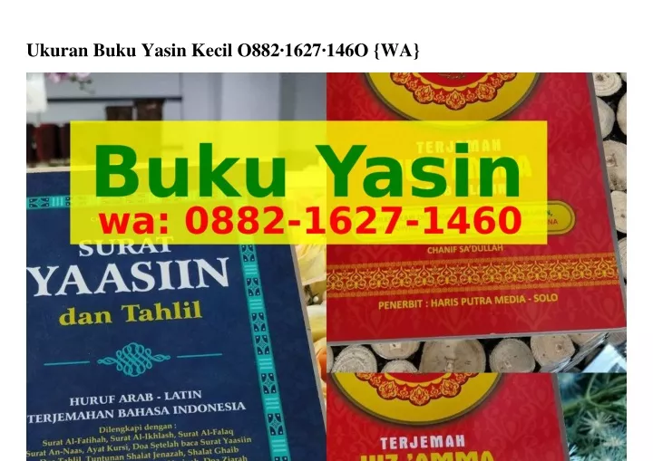 ukuran buku yasin kecil o882 1627 146o wa