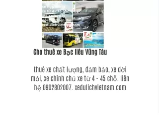 cho thu xe b c li u v ng t u