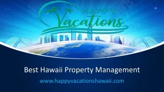 best hawaii property management