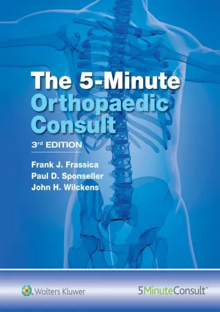 DOWNLOAD The 5 Minute Orthopaedic Consult The 5 Minute Consult Series