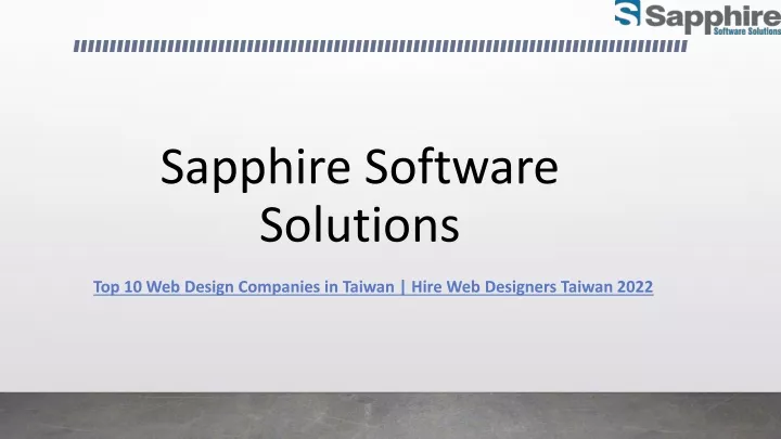 sapphire software solutions