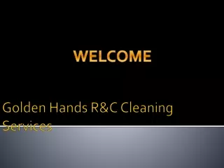 golden hands r c cleaning services