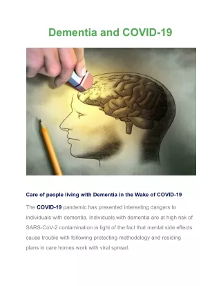How to Care for Dementia Patient During Covid-19?