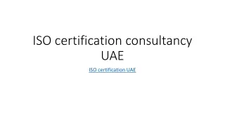 iso certification consultancy uae