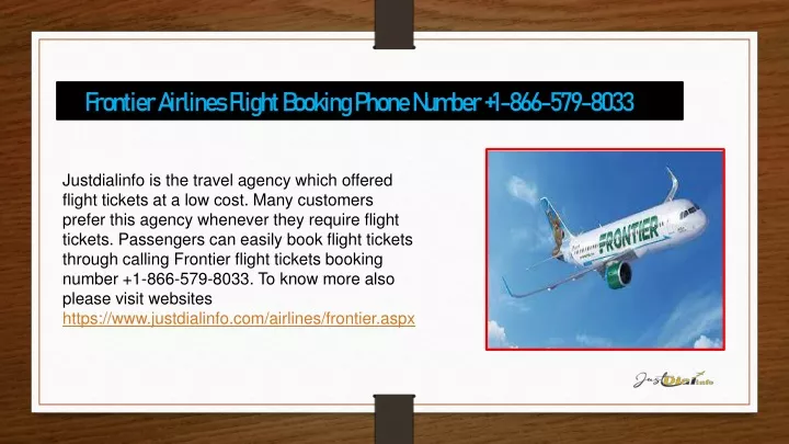 PPT - Frontier Airlines Flight Booking Phone Number 1-866-579-8033 ...