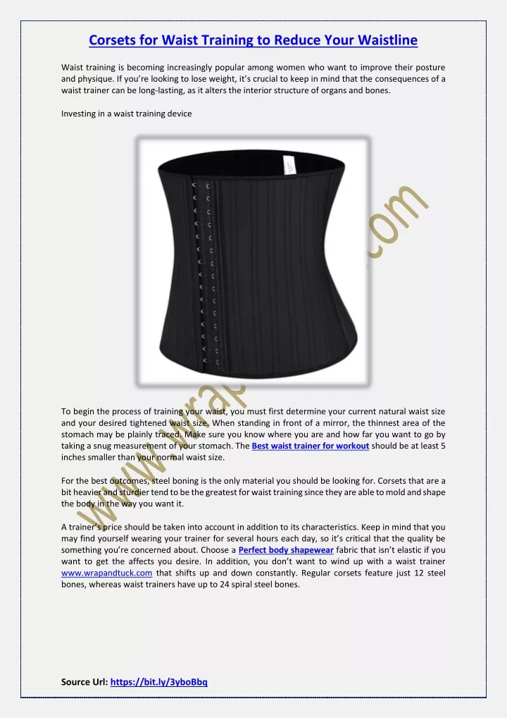 corsets for waist training to reduce your