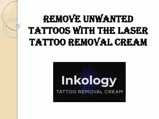 Laser Tattoo Removal Cream