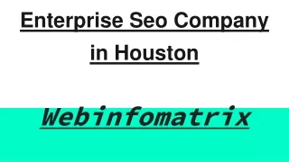 Enterprise Seo Company in Houston