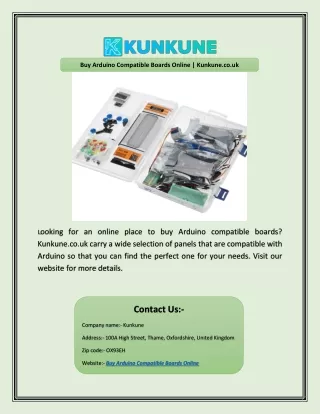 Buy Arduino Compatible Boards Online | Kunkune.co.uk
