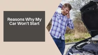 reasons why my car won t start