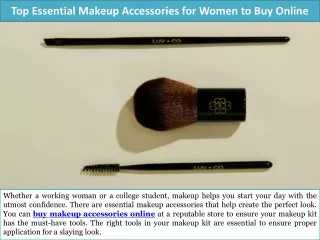 Top Essential Makeup Accessories for Women to Buy Online