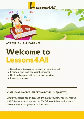 Welcome to Lessons4All