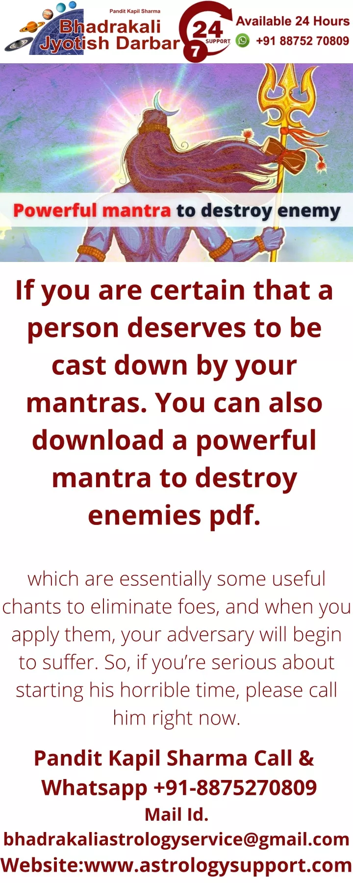 if you are certain that a person deserves