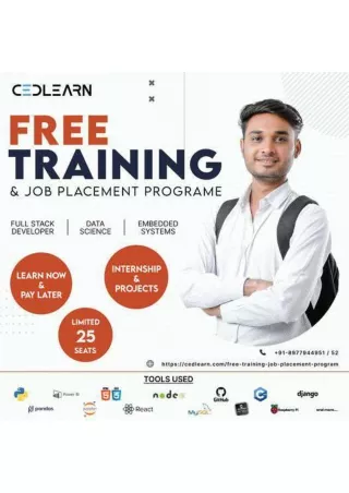 Free Training & job Placement Programe - Data Science