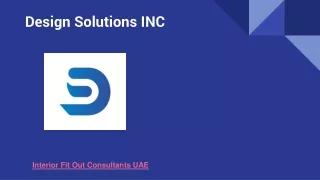 Interior Fit Out Consultants UAE - Design Solutions INC