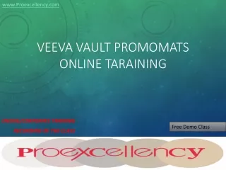 Online Classes For Veeva Vault PromoMats By Proexcellency