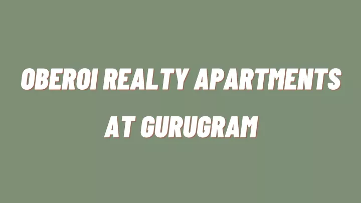 oberoi realty apartments oberoi realty apartments