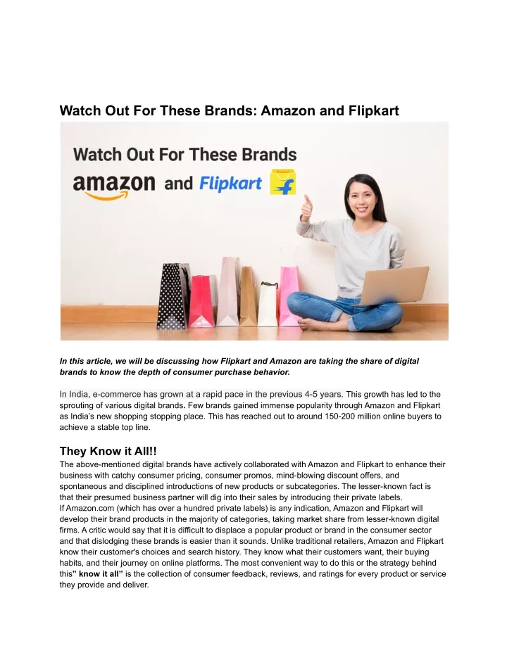 watch out for these brands amazon and flipkart