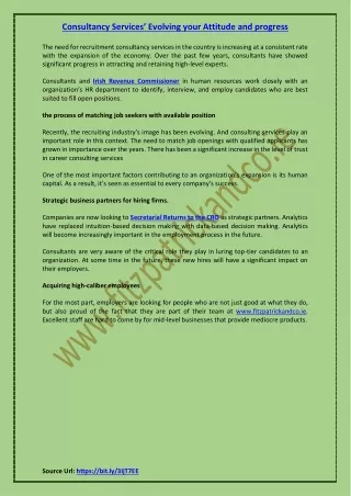consultancy services evolving your attitude