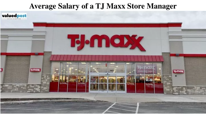 average salary of a tj maxx store manager