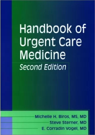 DOWNLOAD Handbook of Urgent Care Medicine The Secrets Series