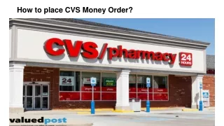 Price Cap on CVS Money Order