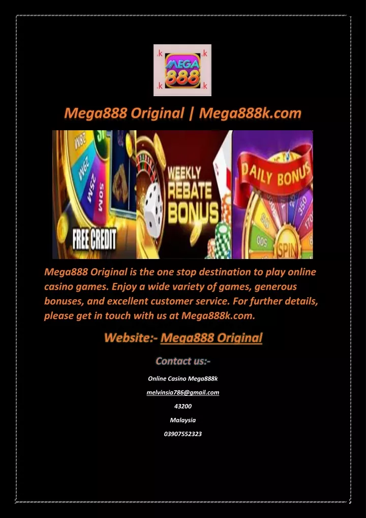 mega888 original mega888k com