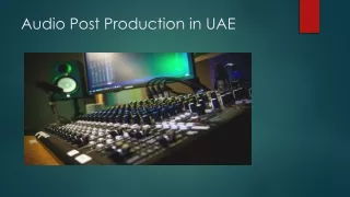 audio post production in uae