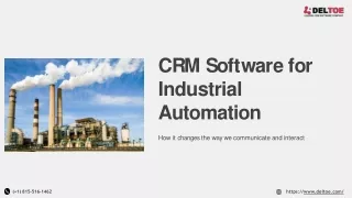 CRM Software for Industrial Automation