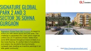 signature global paark 2 & 3 ector 36 Sohna Gurgaon