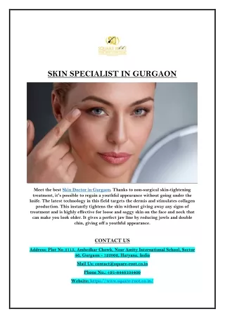 Best Skin Specialist Clinic in Gurgaon - Square-root.co.in