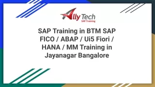 sap training in btm sap fico abap ui5 fiori hana