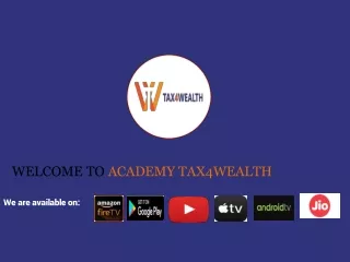 welcome to academy tax4wealth