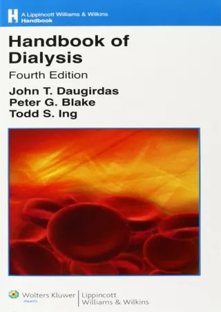 DOWNLOAD Handbook of Dialysis